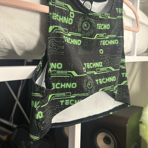 Techno Cropped Top - Picture 2 of 6